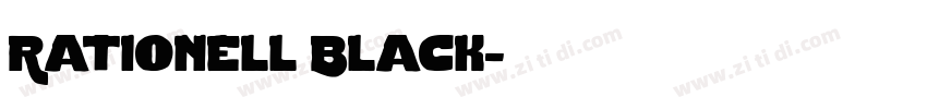 Rationell Black字体转换